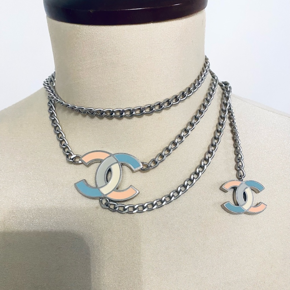 Chanel Chain Belt With Colorful CC  Charm, limited collectible item